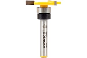 Yonico 14912q 5/32-Inch x 3/8-Inch Top Bearing Slot Cutter Router Bit 1/4-Inch Shank
