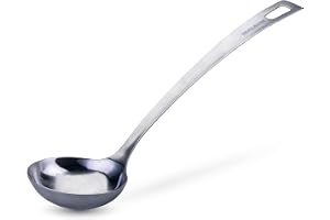 Fackelmann Essential Slev av rostfritt stål – perfekt för såser, med upphängningsögla, diskmaskinssäker