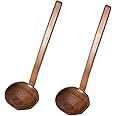 AKAMAS Japanese Long Handle Tortoise Shell Hot Pot Spoon - 2pcs
