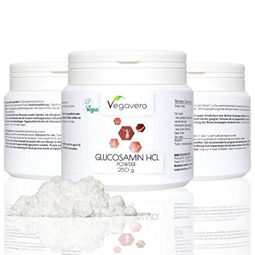 Preisvergleich Produktbild Vegavero Glucosamin Pulver / 250g / Gelenke Gewebe Immunsystem / Vegan