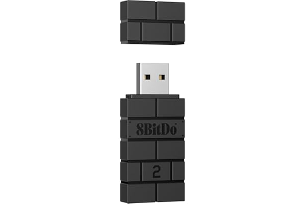 8Bitdo - Wireless USB Adapter 2 for Switch OLED, Windows PC, Mac and Raspberry Pi, PS5, PS4, Switch Pro Controller and More (Windows)