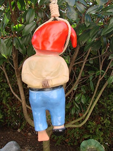 Gartenfigur Zwerg erhängt H 40 cm - 2