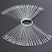 Sindy 50Pc Clear & Nature Transparent False Nail Art Polish Display Practice Fan Board Tool Kit (Nature)