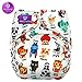 Produktbild Milovia Überhose (Prefold) - Noisy Animals - One Size (4-16 kg) Geld sparen mit einem Überhosen Windelsystem, Windelüberhose, Stoffwindelüberhose, beste Qualität und super weicher Außenstoff