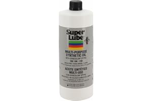 Super Lube 51030 Synthetisches Öl mit PTFE, hochviskos, 1 Quart Flasche, weiß durchscheinend