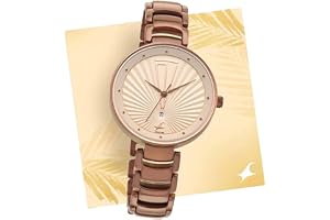 Fastrack Ruffles Analog Beige Dial Women's Watch-6216QM01/NP6216QM01