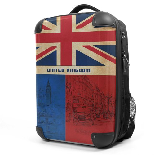 Preisvergleich Produktbild HAUPTSTADTKOFFER - STYLE Laptoprucksack Rucksack Business Laptop Rucksack Arbeits Daypack, individuell gestalten, Geschenkidee, Design: England