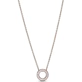 PANDORA Signature Reversible Pave Setting Circle Necklace with Clear Cubic Zirconia