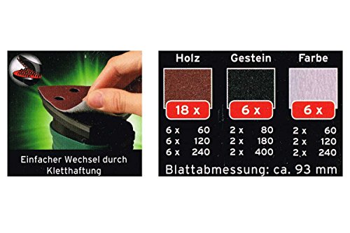 Dreieckschleifpapier Set 30 teilig Schleif Zubehör - 2