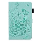 BONROY iPad 9.7 2018 Case - Smart Cover with Flip Stand for iPad 9.7 2018-(Butterfly Green-XC)