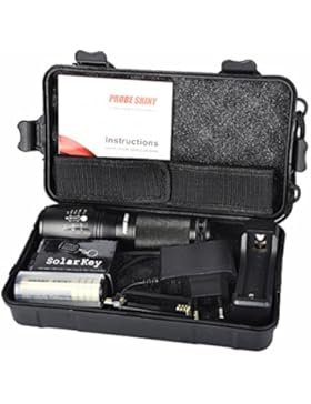 FEITONG X800 Zoomable T6 LED Taktische Polizei Taschenlampe + 18650 Akku + Ladegerät + Gehäuse