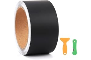 KALIWA Auto Pellicola Nero Opaco 5cm*900cm, Adesiva Pellicola di Protezione - Fibra Adesiva Pellicola Autoadesiva per Auto/Bici/Motociclo - 5 x 900 cm