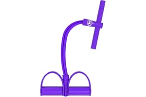 WISDOMLIFE Multifunzione Resistenza Allenamento 4 Tubi Leg Exerciser Pull Rope Band Yoga Fitness Pedal Pull Rope Sit-up Bodybuilding Expander Resistenza Esercizio Fasce per Attrezzatura Casa