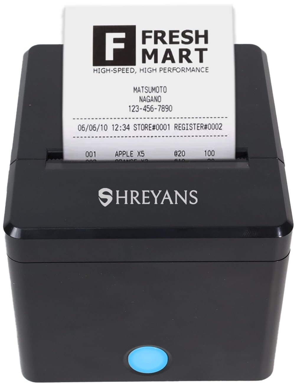 SHREYANS 80mm Thermal Billing Printer with Autocutter | Ultra Fast Speed with Compact Design Makes is Much Easier to use | Bl