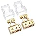 Produktbild AUTOUTLET 2PCS Auto Batterie 4/8 AWG Anzeige Batterie Positiv Negativ Klemmen Anschluss Battery Terminal mit Abdeckung Gold