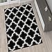 Produktbild DESIGNER TEPPICH WOHNZIMMER TEPPICH SCHWARZ MIT MODERNEN MAROKKANISCHEN MUSTER, Größe: 140 x 190 cm