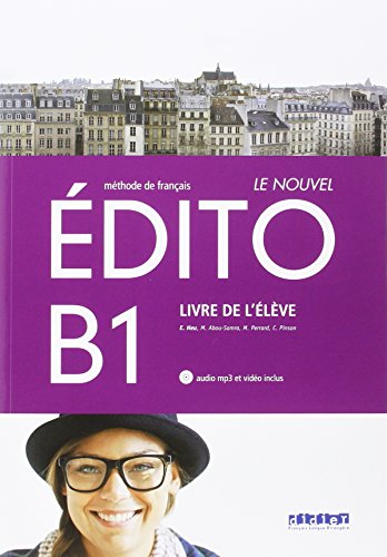 Le nouvel edito b1 eleve+cd+dvd