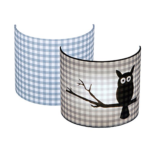 Preisvergleich Produktbild Little Dutch 12108 Wandlampe Eule grau Silhouette