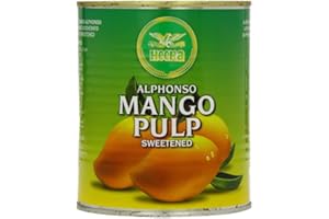 VEENAS Heera Alphonso Mango Pulp | 850G | Mango Puree | Sweet Alphonso | Concentrate | Refreshing Drink | 100% Fresh | Indian Origin