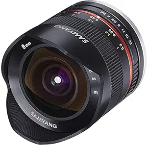 Samyang 8 mm F2.8 UMC Fisheye Manual Focus Lens for Canon M - Black