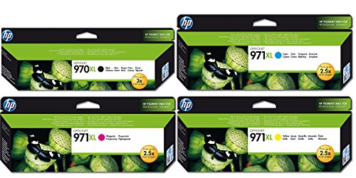 HP 970 XL/971 XL Original Ink Cartridges - Black, Cyan, Magenta & Yellow