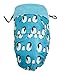 BundleBean GO Teal Penguin: universal waterproof footmuff, sling cover, carseat cosy, picnic mat
