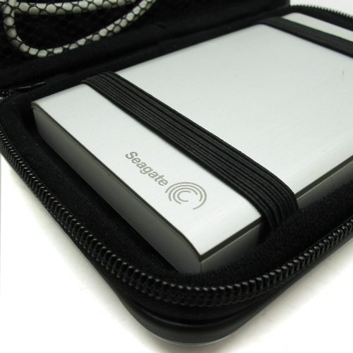 Markstore(TM) 2.5″ Anti-Shock Silver Aluminium Portable Hard Drive Hard Case Protective Storage For Seagate Wireless Plus, WD My Passport Essential for Mac, WD My Passport Ultra Slim, Seagate Backup Plus, Seagate Expansion, Seagate Slim, Toshiba Canvio, Stor.E Plus, WD Elements 2.5″ Portable Hard Drive,LACIE P9220 Porsche Design,Transcend StoreJet HDD Hard Drive - 7