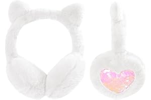 SEDEX Cache Oreille Enfants Licorne Cache-Oreilles Fourrure Fille Mignon Cat Ears Peluche Protege Oreille pour Femme d'Hiver Chaud Chat Earmuffs Mignonne Hiver Plein Air Sport Velo Ski Cadeaux