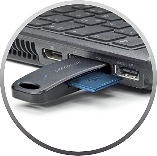 Speedlink Nobilé kompakter USB-3.0 Kartenleser 9 in 1 (SD/SDHC/SDXC/MMC/MMC 4.2/MMC Plus/RS MMC/Mini SD/Micro SD, USB-3.0-Anschluss) schwarz - 3