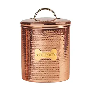 Amici Pet A5AN835R King Charles XL Amici Home Copper Dog Food Canister-104, X-Large/104 oz