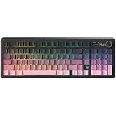 Ajazz AK980 Kablosuz Hot-Swap TFT Ekranlı Mekanik Oyun Klavyesi 8.000 Mah Batarya Pembe - Gift Switch