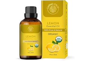 ‎CARNO CALM Carno Calm Ätherisches Bio Zitronenöl 30ml | Reines Zitronenöl Ätherisches Öl | Natürlich, Kaltgepresst & Unverdünnt | Für Aromatherapie, Diffusor, Haut & Haare | 1 fl oz