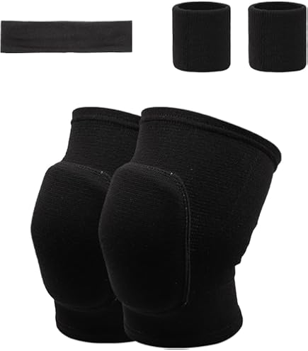 Set Protezioni Sportive: 2 Ginocchiere, 1 Fascia E 2 Polsiere - Morbide E Antiscivolo Per Adulti E Bambini