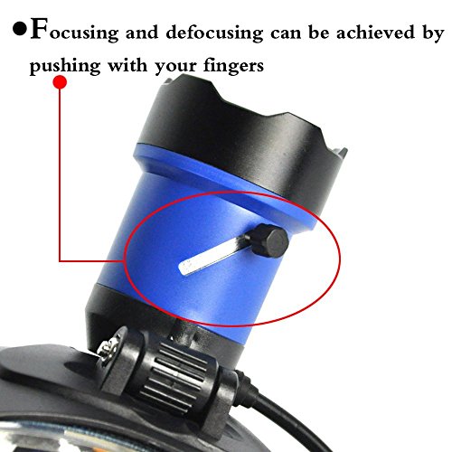 Boruit Led stirnlampe kopflampe Späteste Version LED-Hauptfackel, super helles XM-L2 LED-Scheinwerfer-Licht Zoomable nachladbare Scheinwerfer-Taschenlampen-Kopf-Lampe für kampierendes fischendes Radfahren laufendes wanderndes Jagd-kletterndes Sicherheits-Licht - 5