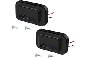 Giantdeer Presa per Auto Doppia USB da 4,8 A 12V-24V, Pannello Presa per Caricabatterie Rapido a Doppia USB con Copertura a Molla Impermeabile, Adatta per Barche Camion Camper ATV(2 pcs)