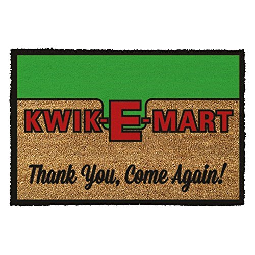 Pyramid International GP85042 The Simpsons (Kwik-E-Mart) Fussmatte, Coconut With Rubber Bottom, mehrfarbig, 60 x 1,5 x 40 cm