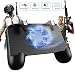 Produktbild Mobile Game Controller für PUBG 5-in-1 Upgrade Version Gamepad Shoot and Aim Trigger Phone Cooling Pad Power Bank für Android & iOS Fortnite/Messer Out