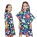 Produktbild Kinderhandtuch mit Kapuze Dinosaurier Gedruckt Niedlich Mit Kapuze Poncho Handtuch Ultra Soft Strand Pool Badetuch Bademantel mit Kapuze für Jungen Mädchen ( Farbe : Blau , Größe : M(90-120cm) )