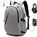 Produktbild Della Gao Laptop-Rucksack, mit Netz-Tasche für Bälle,  USB-Ladeanschluss, leicht, wasserabweisend, Schule für 39,6 - 43,2 cm (15,6 - 17 Zoll) Laptops/Notebooks, Schwarz