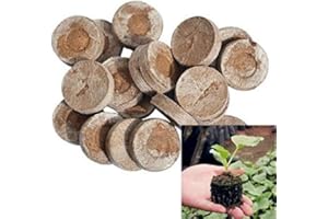 SKYBOOK 30mm Starter coir pellets Coco Fibre Compost jiffy Pellets Peat Free 50 Per Bag