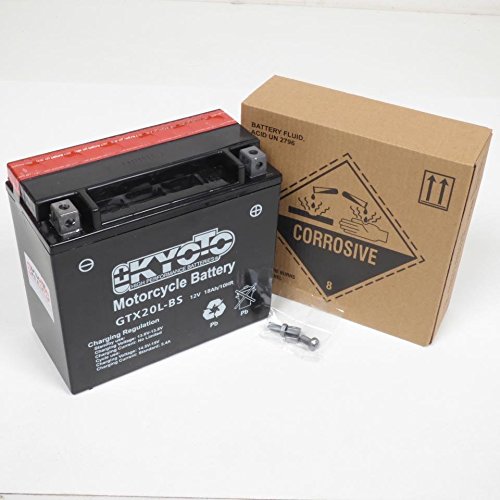 Preisvergleich Produktbild Kyoto - Motorrad Batterie YTX20L-BS 12V 20Ah