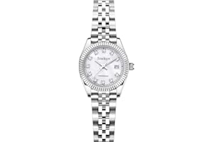 Szaikyri Orologio Donna con Calendario Classico Femminile con Ganciapia di Acciaio Inossidabile Solido Resistente All'Acqua Orologi da Compleanno per Donna