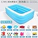 Produktbild Badewannen für Babys,Aufblasbare Doppelbadewanne Große Kinder in der Badewanne Große Haushaltsbadewanne@Größe: außendurchmesser 150 * 110 * 50 cm, innendurchmesser 105 * 70 * 50 cm power pump paket