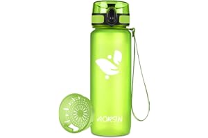 AORIN Butelka do picia – 350 ml/500 ml/750 ml/1 l, butelka na wodę, nie zawiera BPA i tritanu, szczelna, sportowa, dla dorosłych, dzieci, fitness, biegania, jogi, jazdy na rowerze, aktywności na