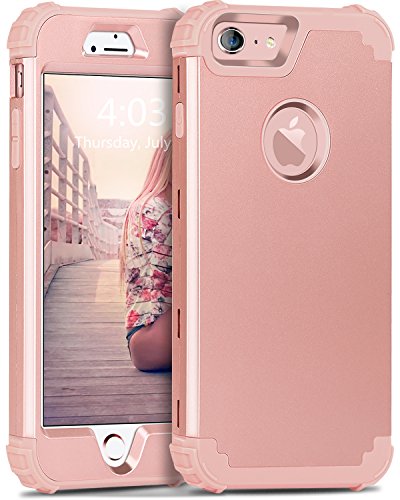 BENTOBEN Funda iPhone 6 Plus, Funda iPhone 6s Plus, 3 en 1 Carcasa Combinada PC Híbrido y Silicona TPU Resistente PC Bumper Antigolpes Protectora Cubierta Fundas para iPhone 6 plus/6s Plus (5.5'')