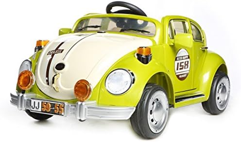 Luxury Licensed Kids Childs Childrens VW Beetle Twin Engine 12V Electric Ride on Car with Parental Remote Control - Lots More Extras than Most Others on the Market!