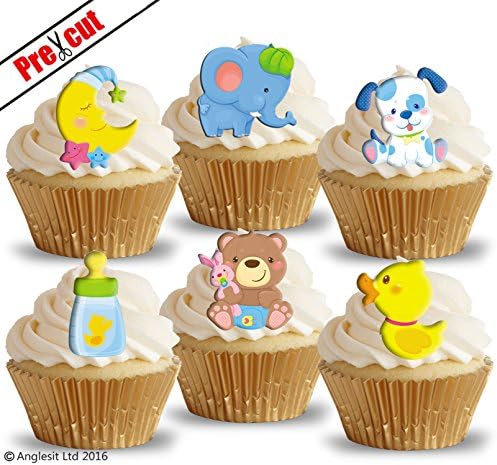 PRE-CUT CUTE BABY TOYS II. EDIBLE RICE/WAFER PAPER CUPCAKE CAKE TOPPERS PARTY BABY SHOWER BIRTHDAY KIDS CHILDREN DECORATIONS