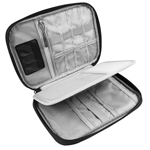 Preisvergleich Produktbild LEEQ Universal Electronic Organizer Tasche Reisetasche für Elektronikzubehör, Kabel, Flash Disk, USB, Festplatte, Ladegerät, Powerbank, Speicherkarte, Kopfhörer und iPad Mini