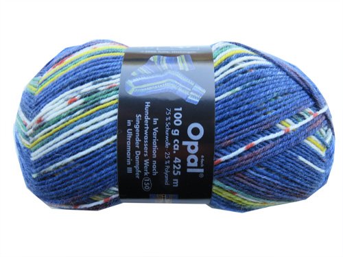 Opal Hundertwasser Singender Dampfer in Ultramarin