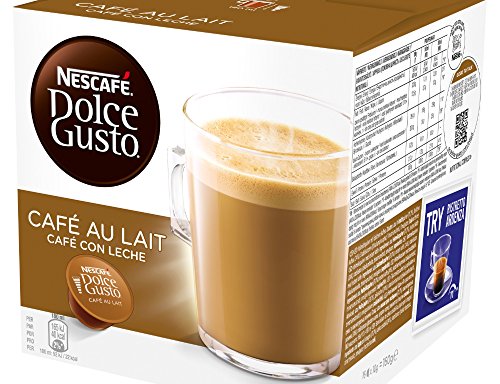 Nescafé Dolce Gusto Cafe Au Lait, Pack of 3 (Total 48 Capsules, 48 servings)